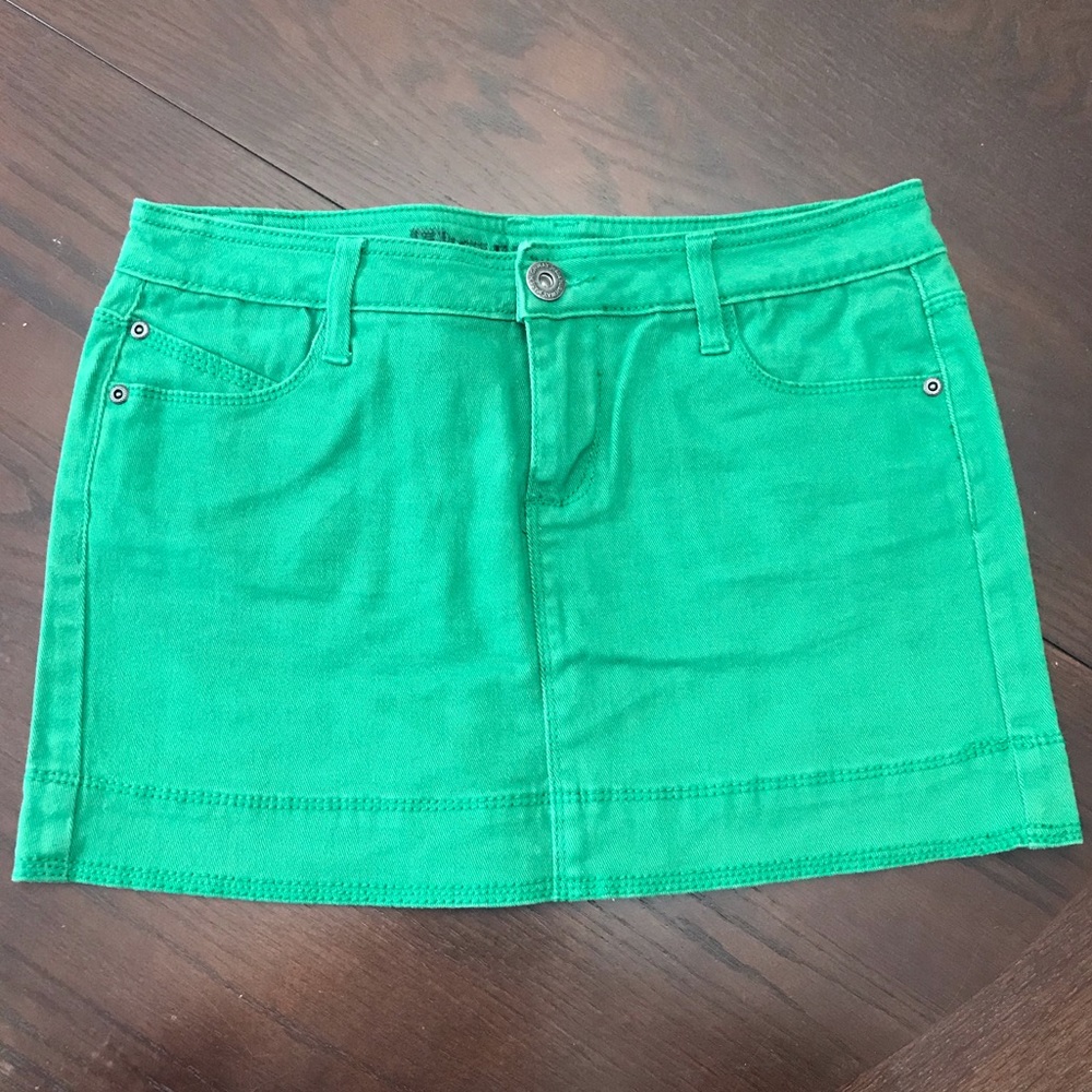 Women’s Green Jean Skirt